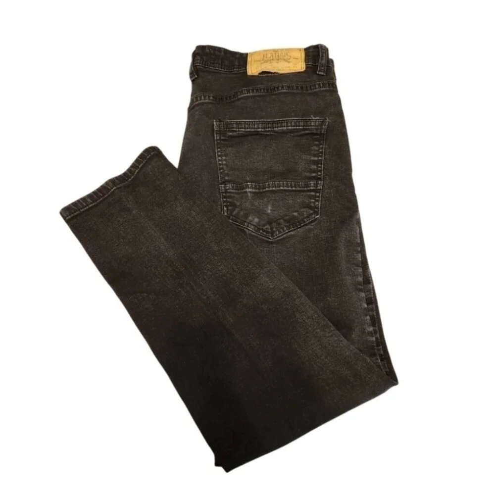Men's Akademiks Straight Leg Dark Denim Jeans 36x30